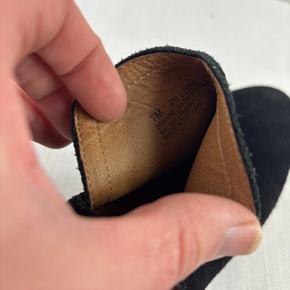 Susina Women's 7 Black Suede Perforated Blakely Ankle Booties - Picture 2 of 9